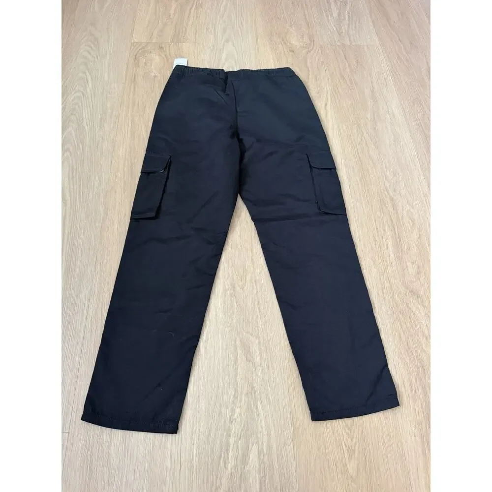 Abercrombie & Fitch Boys Pull On Black Cargo Pants Size 11/12